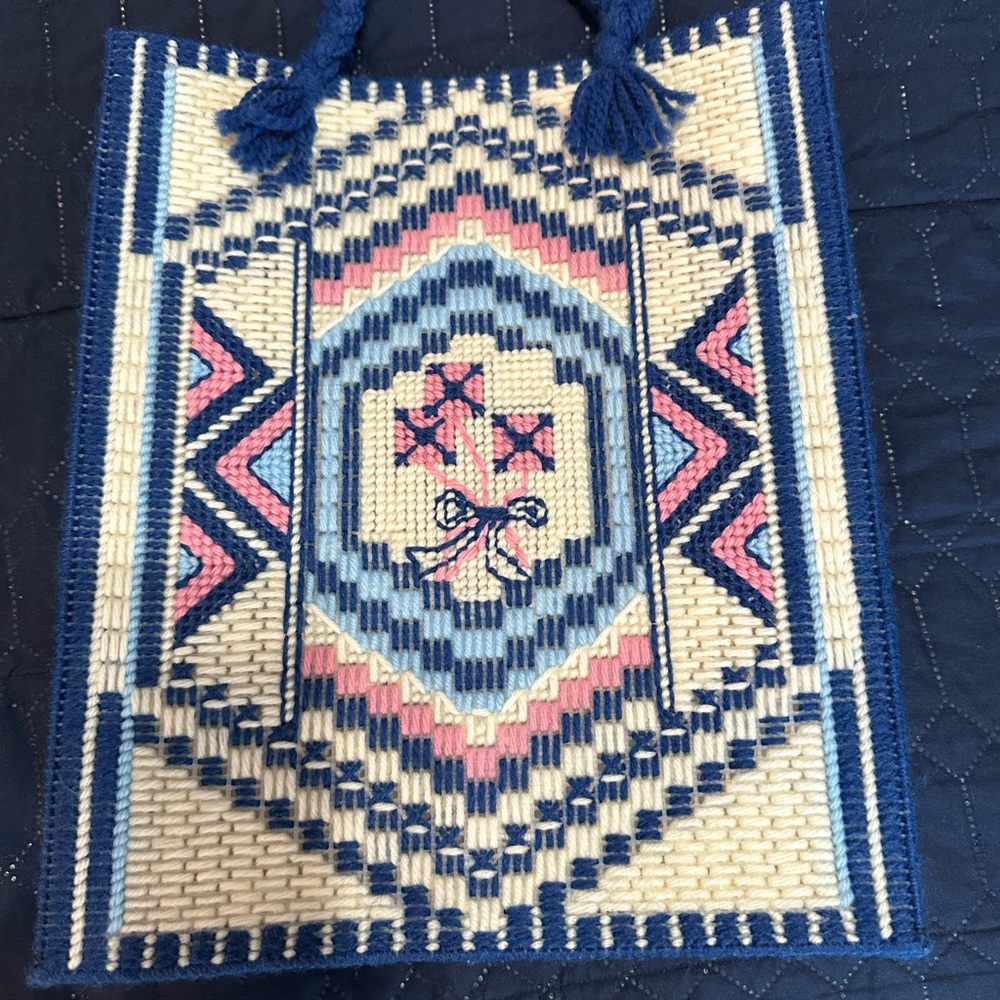 Tote Bag on Plastic Canvas- new/hand made